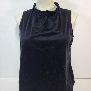 Ann Taylor Black Sleeveless Blouse